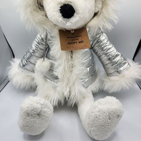 Bath & Body Works Igloo Polar Bear Plush 16" White With Silver Coat - Picture 6 of 13